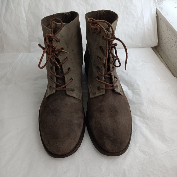 Allsaints  Leather combat distressed men\'s Boots - Size 43